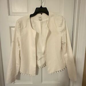J Crew White Blazer
